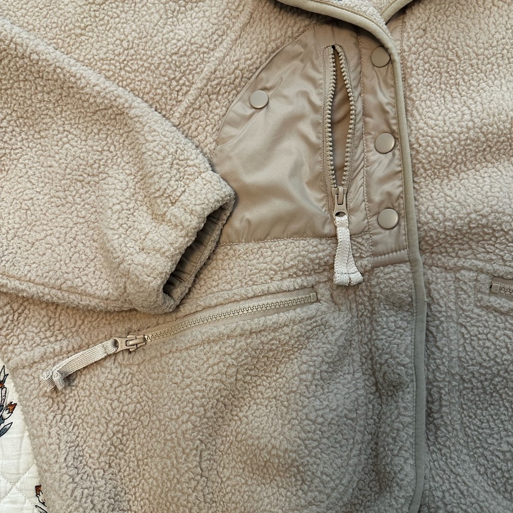 Free People Teddy Jacket in Beige - Picture 5 of 6